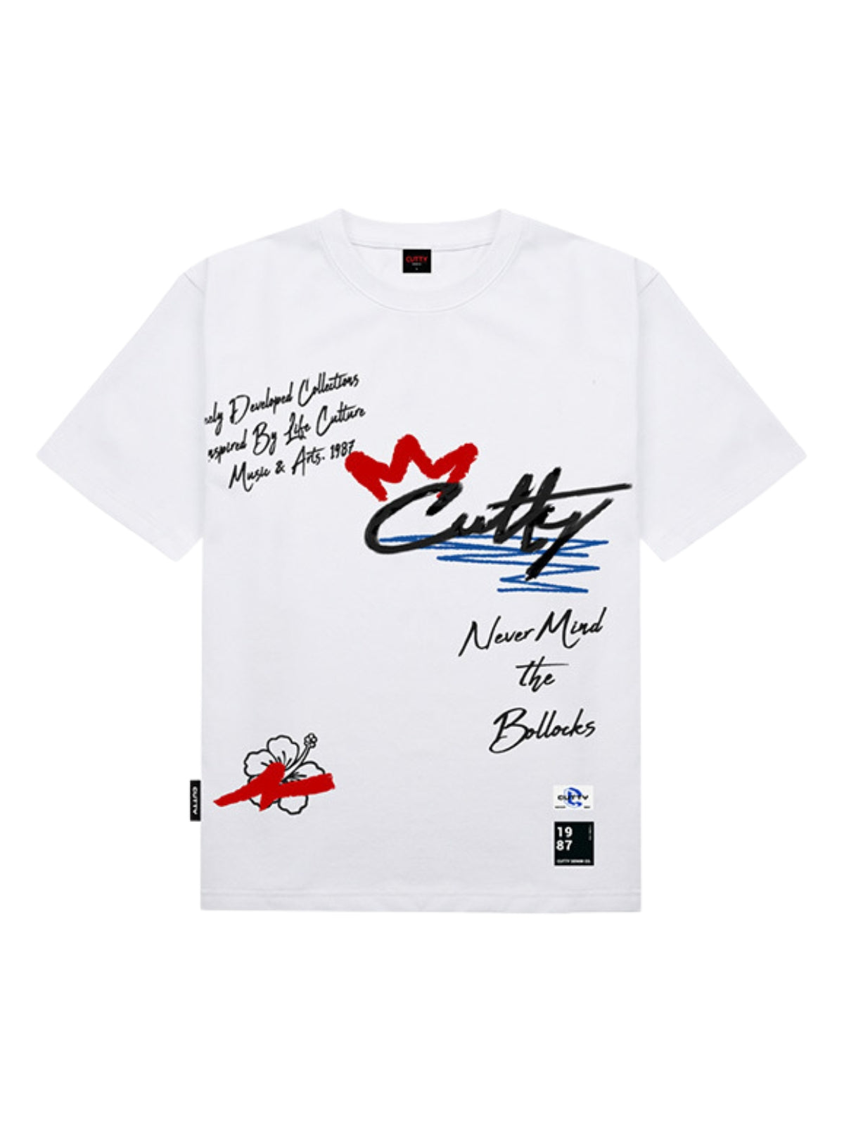 Cutty T-Shirt Logo White